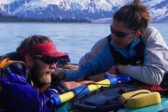 Participants of Kayaking class near Seward, Alaska